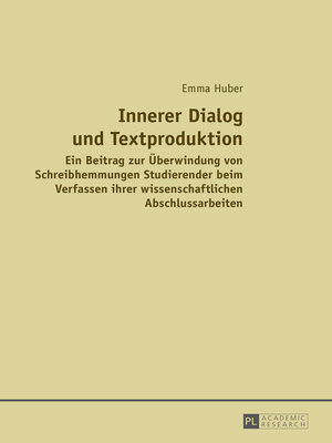 cover image of Innerer Dialog und Textproduktion